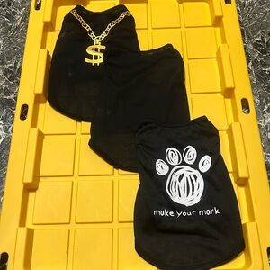 3 pc Tops for Small Dogs. Size medium. Not worn.